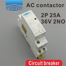 TOCT1 2P 25A 36V 50/60HZ Din rail Household ac Modular contactor 2NO 2024 - buy cheap