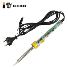 DEKO Adjustable Temperature Electric Soldering Iron 220V 60W EU Plug Welding Tool Solder Station Heat Pencil 2024 - buy cheap