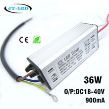 2pcs/lot 900mA LED Driver DC18-40v 18w 30w 36w Power Supply IP67 Waterproof Constant Current Driver For FloodLight 2024 - buy cheap