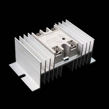 Однофазное твердотельное реле SSR алюминиевый радиатор отвода тепла новейший, подходит для 10A-100A реле 2024 - купить недорого