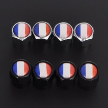 French Flag Car Wheel Tyre Air Valve Caps Tire Valve Dust Caps Auto Car Tire Valve Caps for Audi Ford Toyota BMW Honda Wheel 2024 - buy cheap