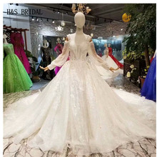 H & S-vestido de novia de manga larga, elegante, de boda, línea a, 2018 2024 - compra barato