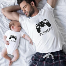 Ropa divertida a juego para Familia, Padre, Hijo, ropa a juego, papá e hija, apariencia familiar, pelele para bebé, camiseta para niños, camiseta para hombre 2024 - compra barato