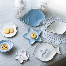 Ceramic Plate Tableware Breakfast Creative Plate Set Children's Day Gift Candy Dish  Dessert Tray Solid dishes  Snack Plates 2024 - buy cheap