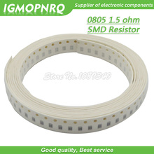 Resistor da microplaqueta de 300 pces 0805 smd 1.5 ohm resistor 1/8 w 1.5r 1r5 ohms 0805-1.5r 2024 - compre barato