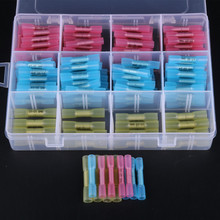 200PCS Heat Shrink Butt Connectors Terminals Insulated Waterproof Marine Automotive Electrical Kits 3 colors 3 sizes 2024 - buy cheap