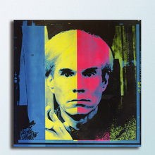 Warhol-pintura al óleo rosa y amarilla para decoración del hogar, cuadro artístico de pared, pintura en lienzo, impresión HD 2024 - compra barato