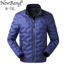 NewBang Brand 6XL 7XL Men Fashions Down Coat Male Down Jacket Men's Winter Thick Warm Double Side Reversible feather Jacket 2024 - buy cheap