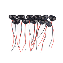 10 Uds nuevo T tipo de batería de 9V Snap clip conector cables de 10cm venta al por mayor 2024 - compra barato