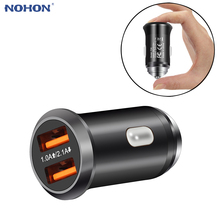 Mini cargador USB Dual para coche, adaptador de carga de 2 puertos 3.1A para iPhone X, XR, XS MAX, 7, 8, 6, 6S Plus, Samsung S8, S9 2024 - compra barato