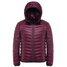 2019 New Winter 90% White Duck Down Coat Men Hooded Ultra Light Down Jacket Male Windproof Warm Parka 4XL 5XL 6XL Plus Size 2024 - buy cheap