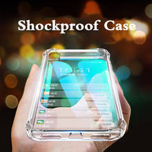 Shockproof Bumper Case for iPhone X XR Xs 11 12 mini Pro Max 7 8 Plus 6 6s SE 5 5S Soft Silicone Phone Cases Back Cover 2024 - buy cheap