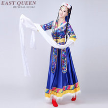 Wholesale Tibetan dress Chinese folk dance costumes clothing dress stage dance wear performance Chinese dance costumes FF926 2024 - buy cheap