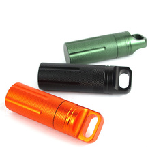 Aluminium Alloy Survival EDC Waterproof Capsule Seal Bottle Case Container Holder Tool ED-shipping 2024 - buy cheap