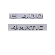 Emblema adesivo cromado para porta-malas, letras em abs para mercedes benz w212 w213 e class e400 4 mático 2017 + 2024 - compre barato