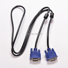 1.5M 5FT 15 PIN VGA HDB15 SUPER VGA SVGA M/M Male To Male Connector Cable Cord Extension Monitor FOR PC TV 2024 - buy cheap