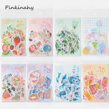 46 Pcs/pack Creative Daily Life Fruits Plants Food memo pad planner sticky note paper sticker kawaii stationery pepalaria office 2024 - buy cheap