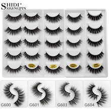 SHIDISHANGPIN 5 Pairs Mink Eyelashes Natural Long 3D Mink Lashes Hand Made 3d Eyelashes Thick 3d Lashes Maquillaje Makeup Cilios 2024 - buy cheap