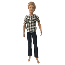 NK One Set Prince Ken Doll's Clothes Cowboy Coat Grey Trousers Clothes Set For 1/6 Ken Dolls For Barbiee Doll Boyfriend 2024 - buy cheap