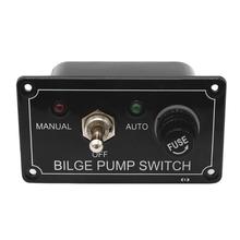 3 Way DC 12V Fused Marine Bilge Pump Switch Panel with LED Indicator Light Toggle Switch Panel for Car Boat Marine RV Truck New 2024 - buy cheap