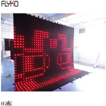 Flyko-equipo de iluminación profesional P100mm, cortina de vídeo led, telones de fondo para conciertos, escenario, moda plegable, 4x4m 2024 - compra barato
