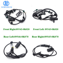 Set(4) ABS Wheel Speed Sensor Rear Front Right Left 89542-0K020 89543-0K020 89546-0K070 89545-0K070 For Toyota Hilux Vigo 2024 - buy cheap