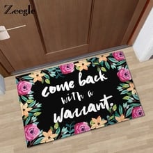 Zeegle Entrance Carpet Floor Mat Doormat Outdoor Anti-slip Hallway Mats Absorbent Bathroom Floor Carpets Kitchen Rugs 2024 - buy cheap