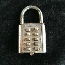 Vintage style Brass Engraved antique copper Key digital password lock decoration metal handicraft 2024 - buy cheap