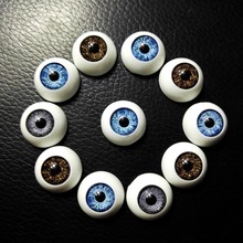 BJD куклы с пластиковыми глазами, высококачественные аксессуары для кукол, игрушки, аксессуары для полукруглых глаз, оптовая продажа, 60 шт., 16*16 мм 2024 - купить недорого