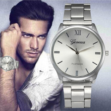 mens watches top brand luxury Fashion business watch Crystal Stainless Steel Analog Quartz Wrist Watch relogio masculino 2024 - buy cheap