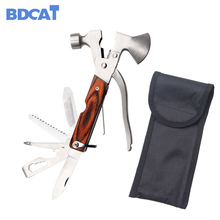 BDCAT Multifunction Tool Kit Steel Nail File Saw Bolt Opener Knife Screwdriver Pliers Hex Wrench Emergency Escape Hammer Axe 2024 - buy cheap