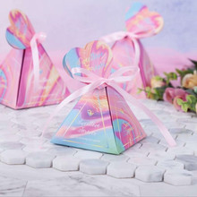 Caixa de papelão pirâmide, brinquedo para presente de aniversário, casamento, chá de bebê 2024 - compre barato