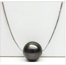 free shipping HOT 10-11MM NATURAL SOUTH SEA GENUINE BLACK PEARL PENDANT NECKLACE 2024 - buy cheap