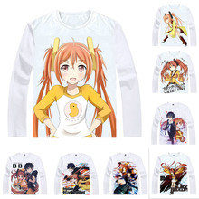 Camiseta de Anime Coolprint, Bullet Burakku Buretto, camisetas de manga larga para niño maldecido, camisetas Kawaii con motivos de Cosplay de Enju Aihara 2024 - compra barato