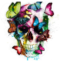 5D DIY diamond painting Glamorous Skull home decor diamond Embroidery full square 3D Cross stitch kits mosaic stickers C228 2024 - buy cheap