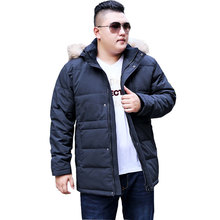 Men's Winter Jacket Fashion Hooded Warm Cotton Park Jacket Men's Casual Hoodie Brand Apparel Warm Jacket 175kg Men's Clothing 2024 - buy cheap