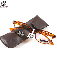 =Clara Vida = Handmade Frame Large Leopard Retro Comfort  Lenses Men Women Reading Glasses With Bag +1 +1.5 +2 +2.5 +3 +3.5 +4 2024 - buy cheap