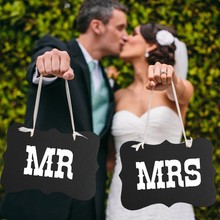 1set MR&MRS Photo Props Wedding Decorations Bride To Be Party Decoration Party Supplies Baby Shower Birthday for Wedding PT51 2024 - buy cheap