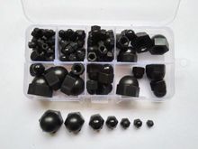100pcs M3/M4/M5/M6/M8/M10/M12 Nylon Cap Hex Nut Black Hexagonal Nuts Assortment Free Shipping 2024 - buy cheap