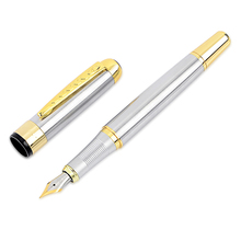 Luxury Brand Iraurita Fountain Pen Jinhao 250 Full Stainless Metal Golden Clip Fountain Pens Writing Stationery School Office 2024 - buy cheap