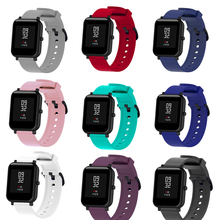 20mm Silicone xiaomi huami amazfit bip lite strap bracelet For Samsung Galaxy active Gear sport S2 s4 Ticwatch 2 E Band 2024 - buy cheap
