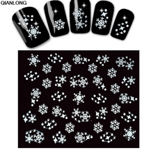 New 1sheet Water Transfer Nail Art Decals 3D Snowflake Angel Nail Stickers Nail Art Decorations  Nail Design 2024 - buy cheap