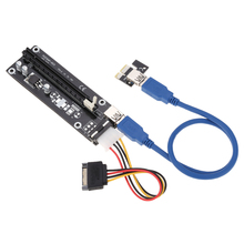 PCI-E PCI Express 1x to 16x Extender Riser Board Card USB 3.0 Adapter with SATA Power Cable USB Cable For Bitcoin Miner 2024 - buy cheap