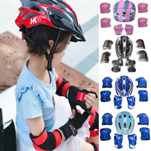 Boys Girl Kids Safety Hat Helmet & Knee & Elbow Pad Set For Cycling Skate Bike Protective With Knee Pads Elbow Pads Wrist Guards 2024 - buy cheap