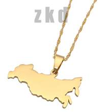 zkd  Russian Federation map stainless steel pendant  necklace , country map Russia jewelry 2024 - buy cheap