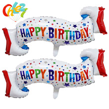 New Style 1Pcs Happy Birthday Banner Foil Balloon 96Cm*50Cm Birthday Party Decoration Balloons Baby Shower Children Kids Toys 2024 - buy cheap