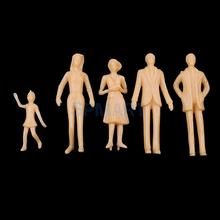 50pcs/set 60mm Miniature Human Figures Unpainted People Model 1:30 O Scale 2024 - buy cheap