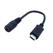 100 unidades/lotes USB 3.1 Tipo C USB-C para DC 5.5 2.5mm power jack extensão cabo de alimentação de carga para a apple novo macbook 10 cm, por UPS 2024 - compre barato