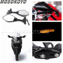 LED Turn Signal Light Motorcycle Rearview Side Mirrors For Honda CBR 250R 600RR 900RR 929RR  954RR 1000RR 600F 600F2 600F3 600F4 2024 - buy cheap