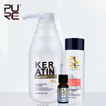 PURC Brazilian Keratin Treatment straightening hair 5%formalin Eliminate frizz and have shiny hair treatment free gift agran oil 2024 - buy cheap